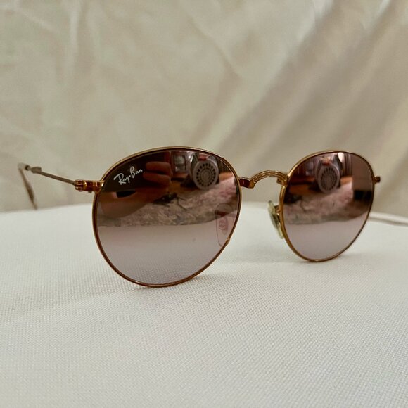 Ray-Ban RB3532 Round Metal Folding Sunglasses - Picture 7 of 11